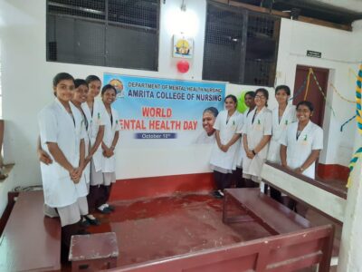Mental health awareness program conducted at the hospital by nursing students – Mental Health Day 2019
